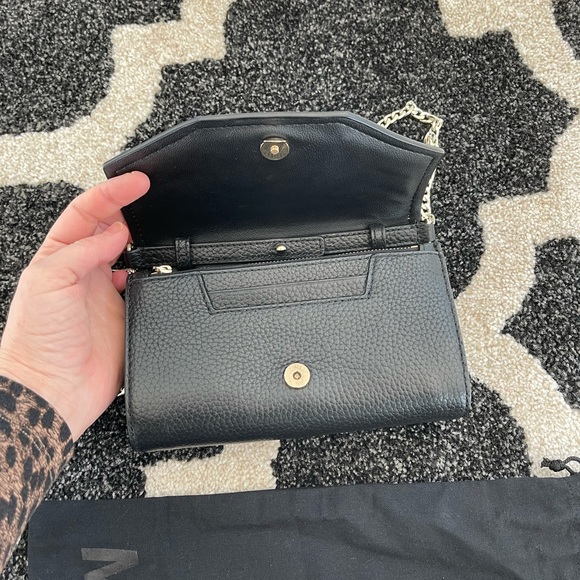 Black Mimco Leather Shoulder bag with dust bag - Picture 4 of 11